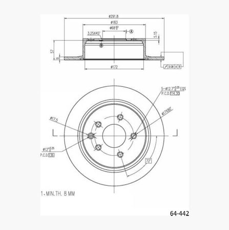 Bromsskiva - Biltema