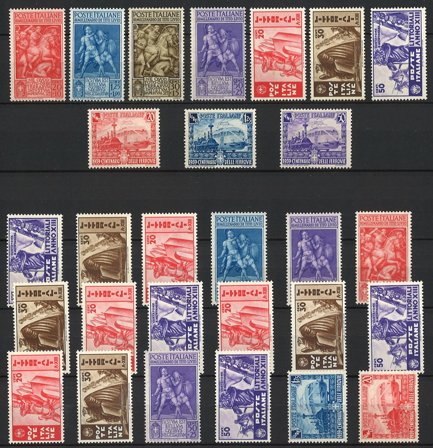 Italien 1935-1941 - 10 forskellige frimærker - Postfrisk