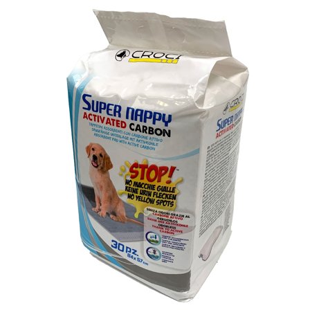 Croci Super Nappy Tappetini Igienici Al Carbone Attivo Per Cani