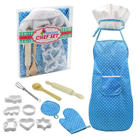 Børns legetøj køkkenudstyr sæt bageværktøj forklæde