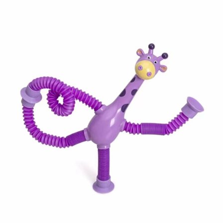 Giraffe Pop Tubes Dyre Sucker Leker LILLA