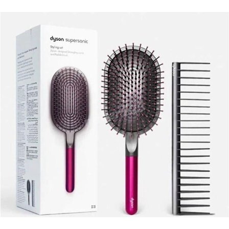 Dyson Supersonic Comb And Paddle Brush Styling Set Fuchsia/Nickel 4 Colour