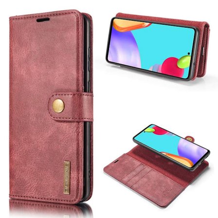 DG.MING Samsung Galaxy A52 5G 2-i-1 etui med pung - Rød