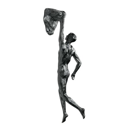 Klatrefigur Skulptur Vegghengt Bakgrunnsvegg Utendørs Sport Dekor Kunst Kreativ Hengende Klatrestatue 1 stk (FMYED)