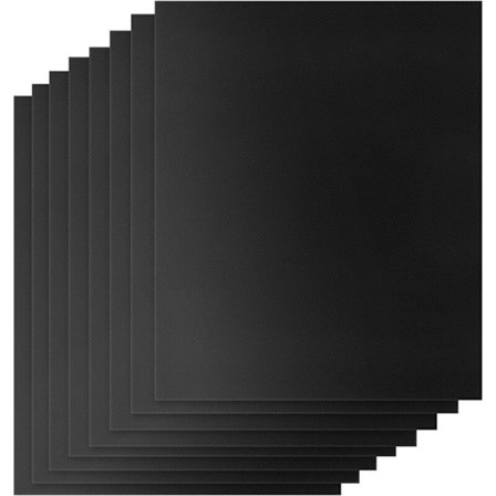 Grillausmatto grilliin, 40x33cm 8 kpl uudelleenkäytettäviä ulkogrillilevyjä, grillausmattoja Plancha kaasu-, Weber-hiiligrilliin, sopii Pla