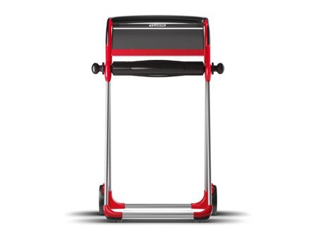 TORK Dispenser golvställ W1, Performance, manuell, flyttbar, röd och rökfärgad, 101 x 64,6 x 53 cm - Lyreco - Städ och hygien - Toalettpapper och 