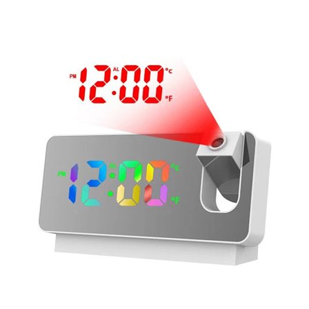 Vækkeurprojektion Vækkeur HVIDFARVET LYS