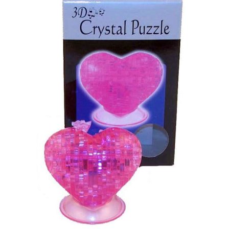 Crystal Puzzle 3D Hjärta 46 bitar