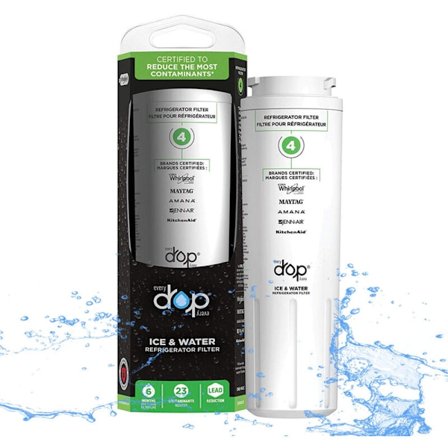 Reservedeler til kjøleskap - 1 X Ekte Whirlpool EveryDrop 4 EDR4RXD1 Is- og kjøleskapsvannfilter