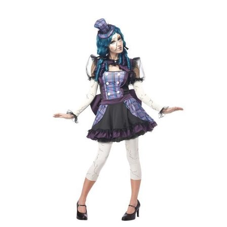 Trasig docka Broken Doll Maskeraddräkt