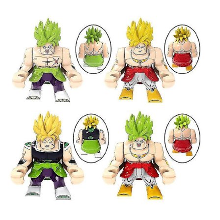4 stk. Dragon Ball Broli Broli Drenge Samlede Byggeklodser Minifigur Børnelegetøj