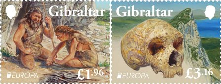 Gibraltar - EUROPA 2025 Nationale arkæologiske opdagelser - Postfrisk sæt 2v
