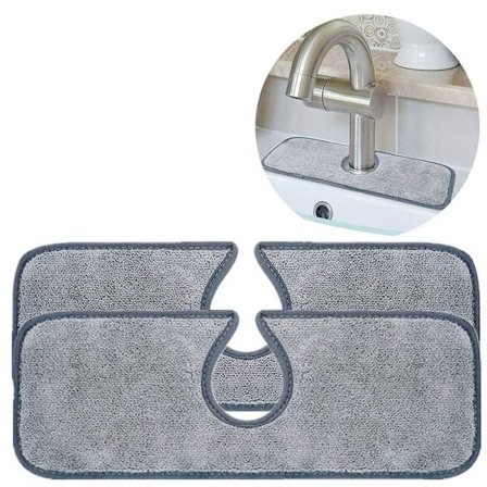 2 st diskbänkskran absorberande matta, diskbänkskran stänkskydd, kran omslag absorberande matta, diskrengöringstorkdynor