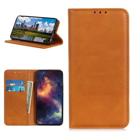 Äkta läder Motorola Moto G40 Fusion / Motorola Moto G60 fodral - Brun