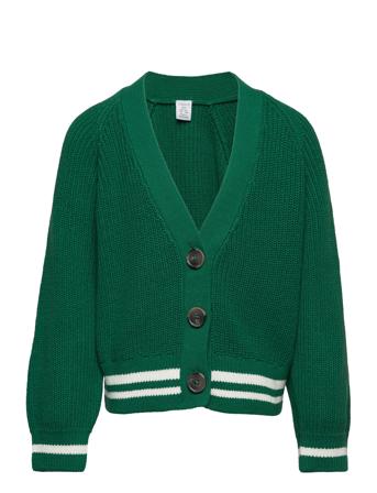 Cardigan Dafne Strikkegenser Cardigan Grønn Lindex*Betinget Tilbud