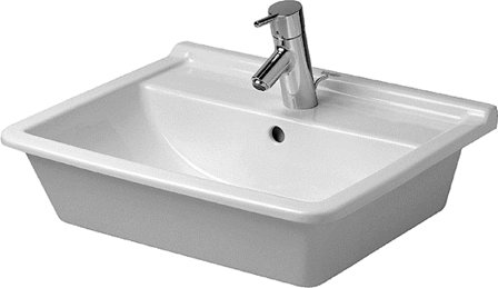 Duravit Starck 3 Tvättställ infällt, 560x465, Badrum