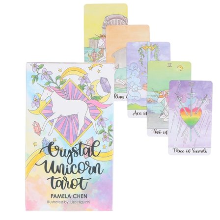 Crystal Unicorn Tarot Cards Oracle Card Party Prophecy Divinati