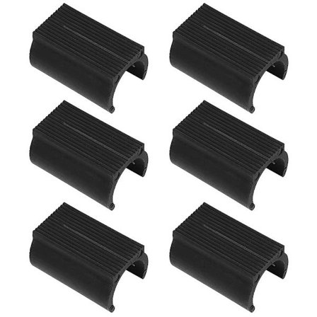 25 stk. Plast Stolsbenshætter U-formet Rørhylster Rørklemme Gulvbeskyttere