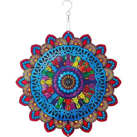 12 tum vindspinnare hängande 3D rostfritt stål spinnare vindskulptur