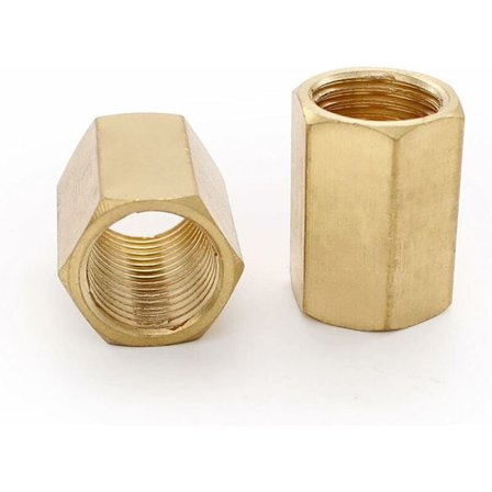 2 kappaletta pneumaattinen liitin, 1/4 messinkiholkki, 21 mm pitkä sisäkuusikulmainen ilmaliitin, voidaan käyttää pneumaattisten työkalujen 