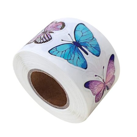 500 stk. sommerfugl blomster klistermærker til scrapbooking journal album indpakning