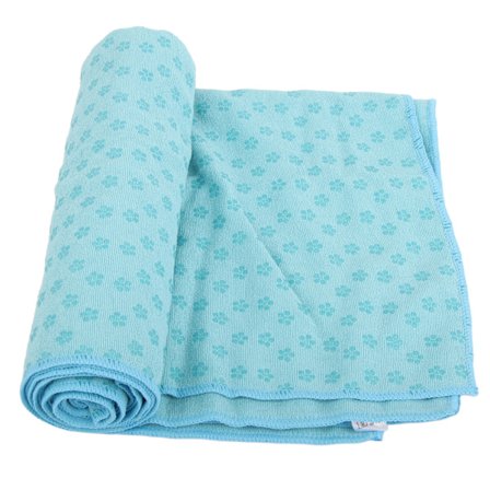 Yogamåtte Betræk Anti-Skrid Yogamåtte Håndklæde Fitness Træningsfilt til Yoga Gym 183 x 63 cm (Himmelsblå)