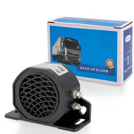 Lastbil bakalarm, 12-48V universal alarmsirene, kraftig bakalarm til lastbiler og varevogne