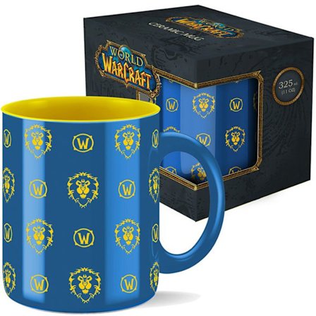 Tasse World of Warcraft: Alliance (mønster), 330 ml, med gaveindpakning