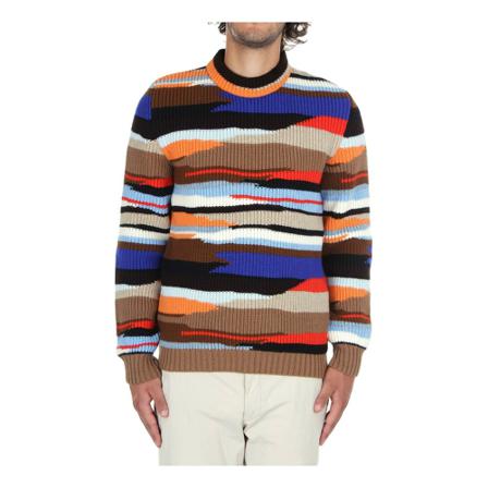 Missoni, Us 22Wn 0M Bk 016K S014P Crew Beżowy, Mężczyzna, Rozmiar: S