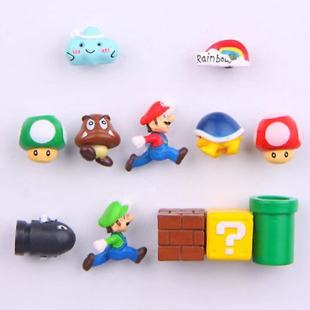 Klassisk 3d Super Mario Kylskåp Stark Kylskåpsmagnet klistermärken dekoration