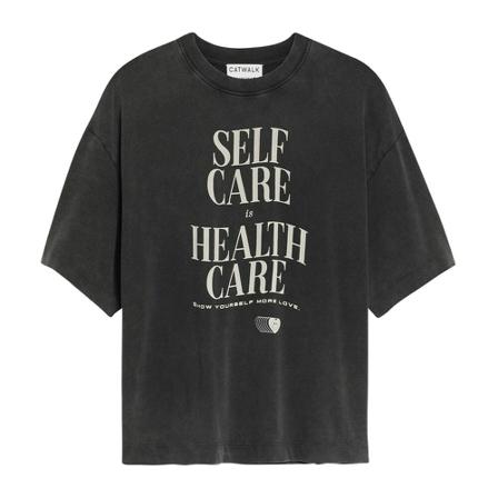 Catwalk Junkie Ts Self Care , Zwart , Dames , Maat: M T-shirts