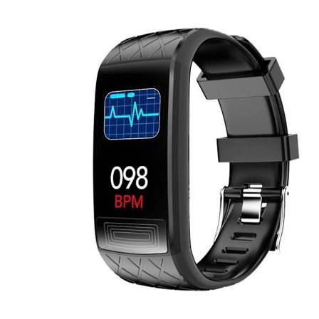 Fitnessarmbånd, vandtæt smartwatch (IP67), sportsur, måler blodtryk, iltmætning, EKG, puls, afstand, etc