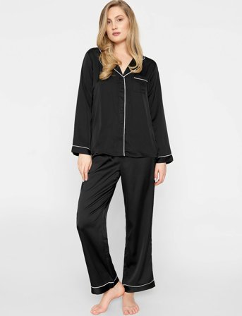 CCDK Copenhagen Josephine Pj Set - Black - XL