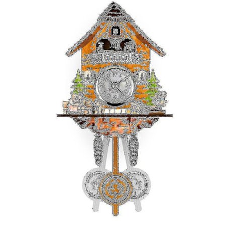 Gökklocka Skandinavisk stil Väggklocka Träväckarklocka Hk