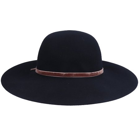 Sur la tête - Vintage Wool Floppy Black Sun Hat Sunhat Black Hat - @ Hatstore