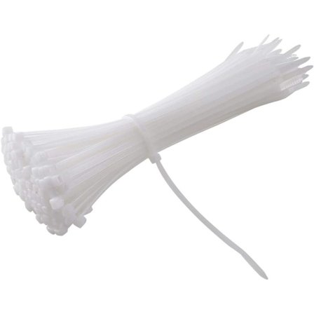 500 st kabelbindare, 200 mm x 3,6 mm, nylonkabelbindare för hemmet