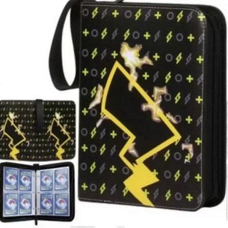 Pokémon-kortpärm med 400 fickor, anime-samlarkort, dragkedja, albummapp