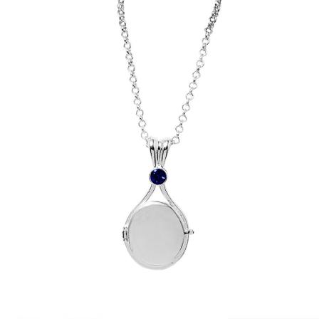 H2o halsband Sjöjungfru skal öppningsbart och stängbart hänge tillbehör Gift Womens blue