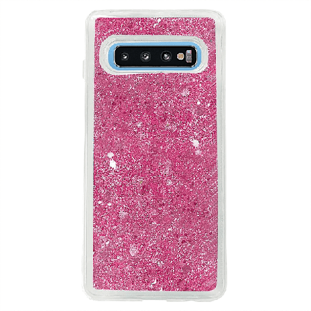 Glitter Skal till Samsung Galaxy S10 Plus - Rosa