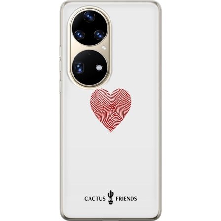 Kompatibelt Mobildeksel til Huawei Huawei P50 Pro Cactus and Friends - Fingerprint Love