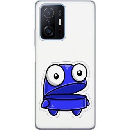 Kompatibel Mobilcover til Xiaomi Xiaomi 11T Pro Blå tegneseriefigur med åbent udtryk og store øjne i sjov illustration
