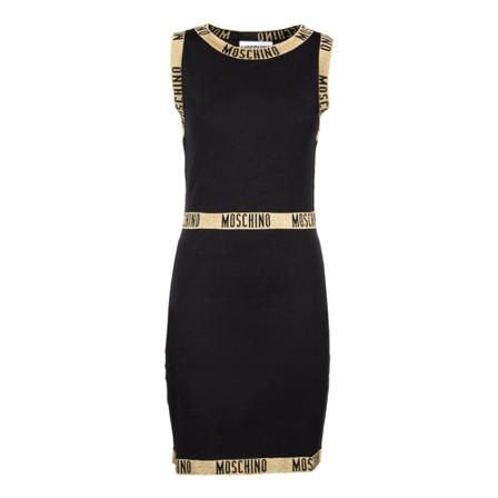 Moschino, Short Dresses Zwart, Dames, Maat:S,wol
