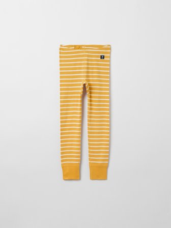Polarn O. Pyret - Striped long johns - 110 - Childrenswear - yellow