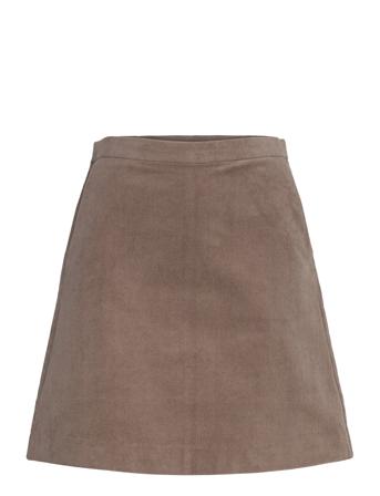 Slhelle Aline Skirt Brown Soaked In Luxury