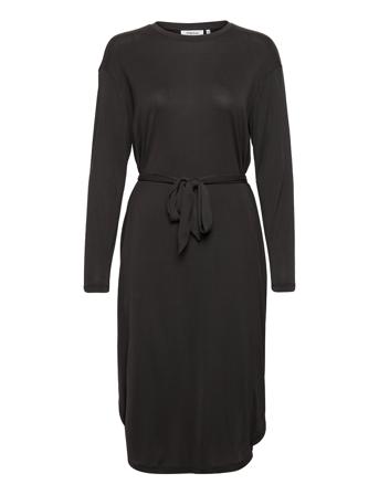 Abele Fenya Ls Dress Black MOSS COPENHAGEN