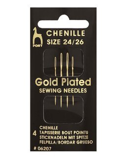 Guldnål 24/26 4-pack - Spetsig - Pony