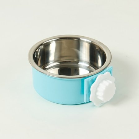 Hengende bur Hundeskål Kjæledyr hengende skål BLÅ SROTUNDITY ROTUNDITY