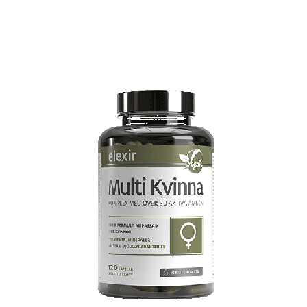 Elexir Pharma Multivitamin Kvinna 120 kapsler