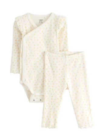 Lindex Set Wrap Body Leggings - Cream - 56