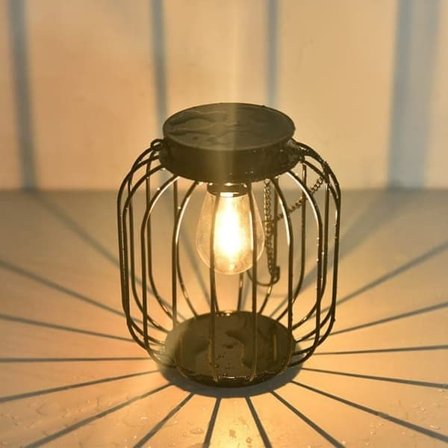 2-pack Solar Lanterns Outdoor Metal, Upgraded Hanging LED Lights, Waterproof & Bright